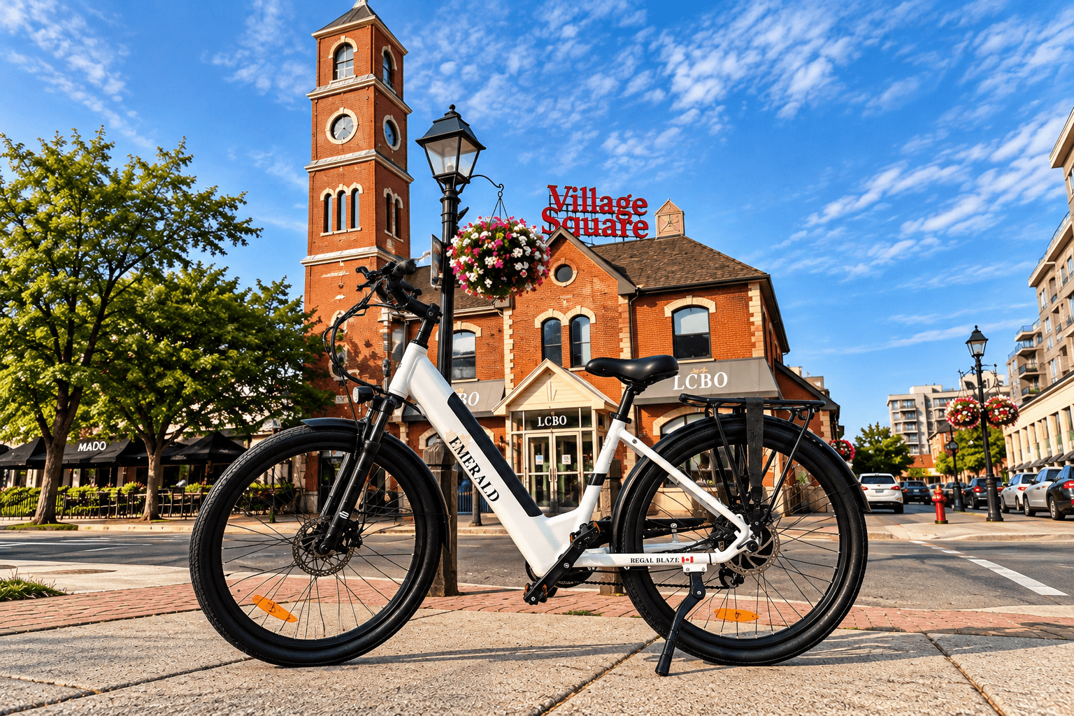 The Regal Blaze frame with a Canadian flag decal